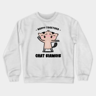 Cat siamese - chat siamois Crewneck Sweatshirt